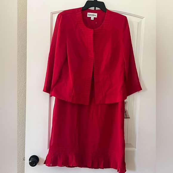 Danny & Nicole Dresses & Skirts - Danny & Nicole dress set featuring a jacket and a dress with a pleated hem- 12